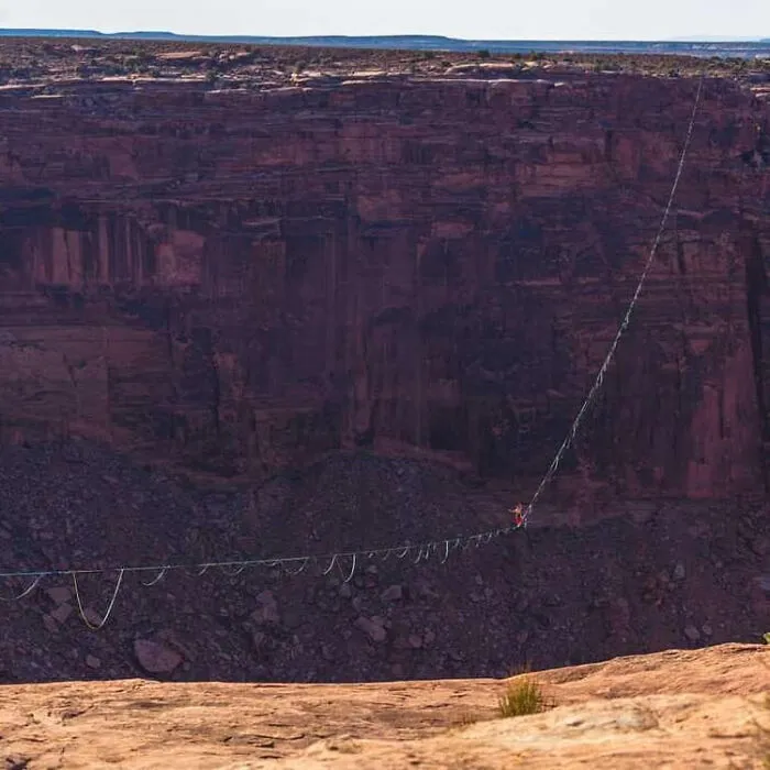Us Highline Record Broken At 1km — Moab, Ut