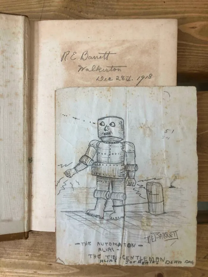 Found A Drawing Of A Robot In A Chemistry Book From 1918