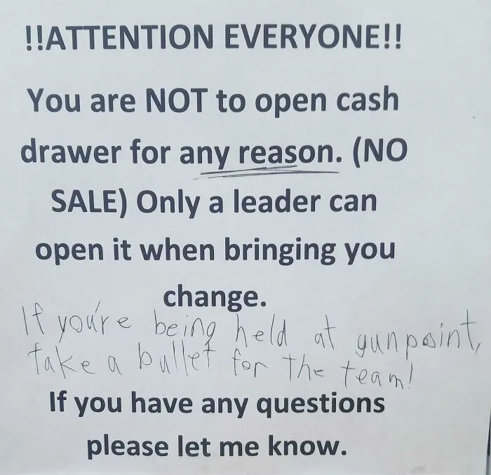 ... And I Do Mean Any Reason