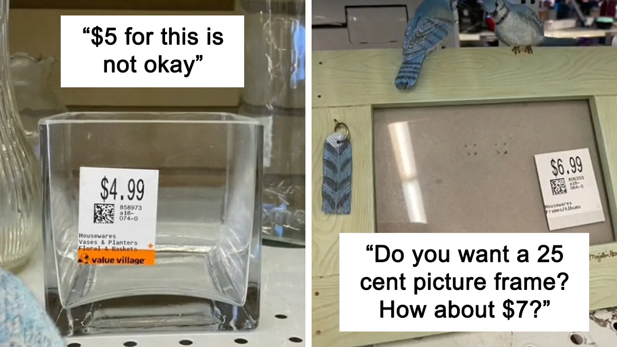 Woman Flabbergasted At Thrift Store's Prices, Calls Them Out By Sharing 14 Examples