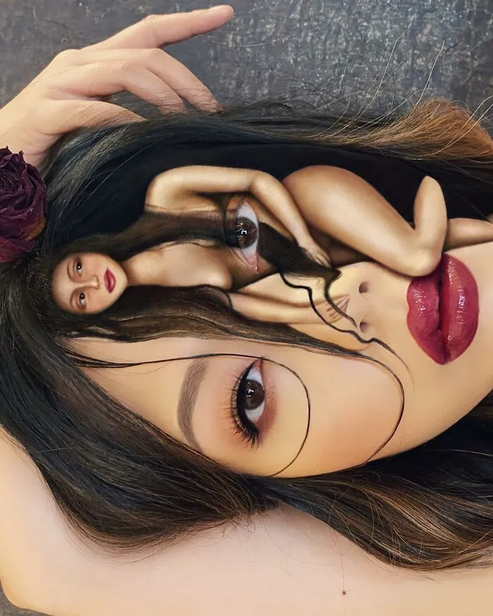 Maquillaje extraordinario: 30 looks de ilusiones ópticas creados por esta maquilladora (Nuevas imágenes)