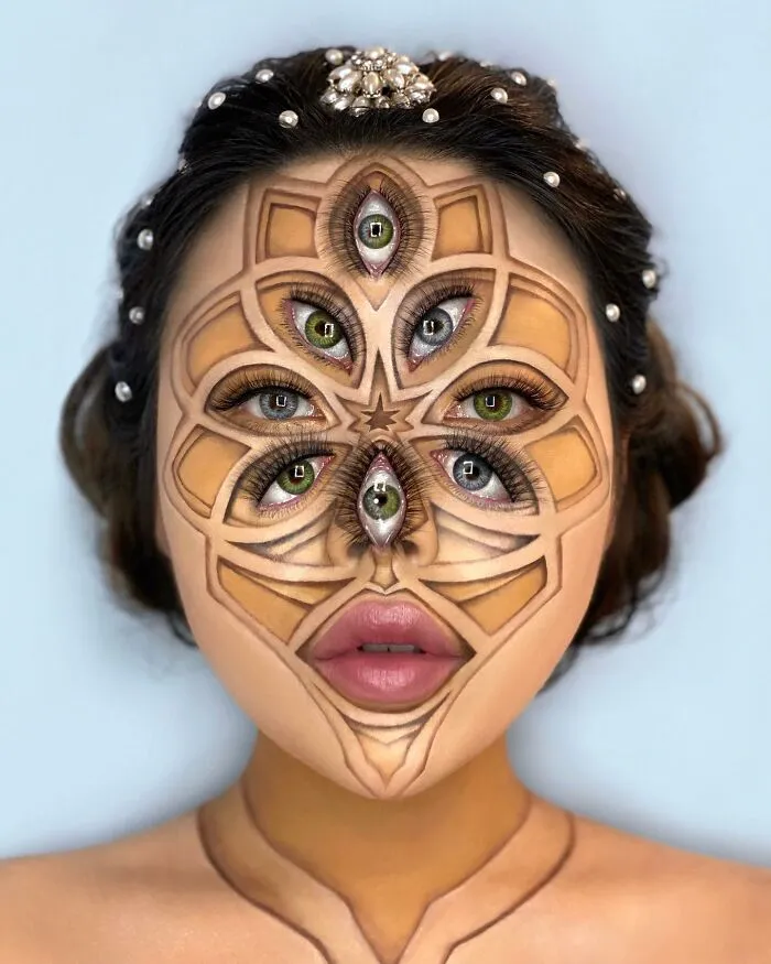 Extraordinary Makeup: 30 Optical Illusion Looks By This Artist (New Pics)