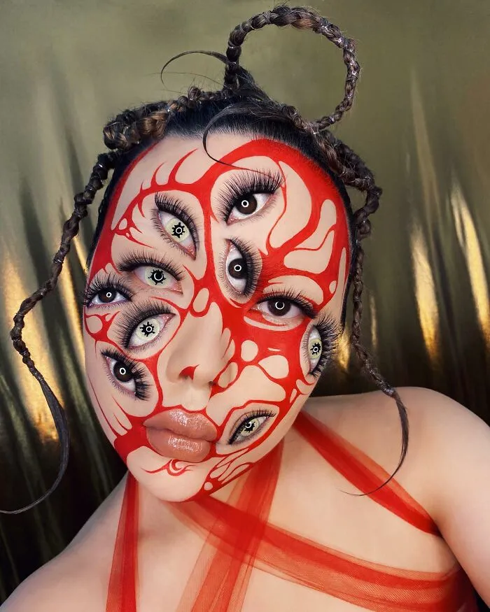 Extraordinary Makeup: 30 Optical Illusion Looks By This Artist (New Pics)