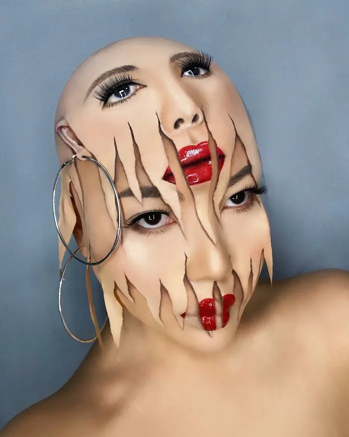 Extraordinary Makeup: 30 Optical Illusion Looks By This Artist (New Pics)