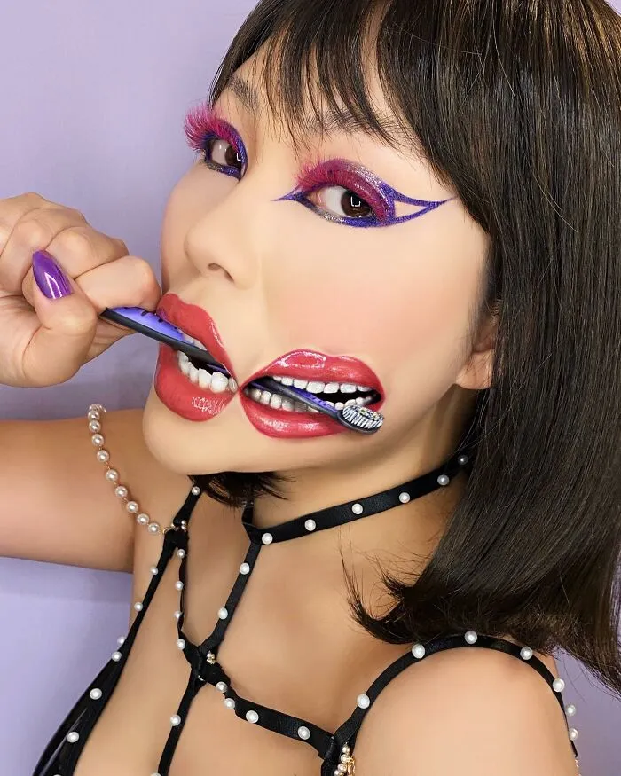 Maquillaje extraordinario: 30 looks de ilusiones ópticas creados por esta maquilladora (Nuevas imágenes)