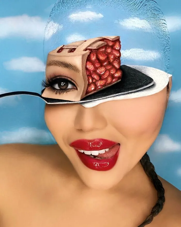 Maquillaje extraordinario: 30 looks de ilusiones ópticas creados por esta maquilladora (Nuevas imágenes)