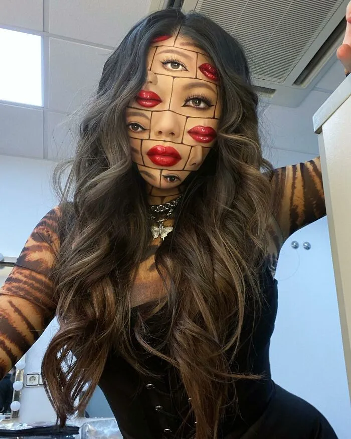 Extraordinary Makeup: 30 Optical Illusion Looks By This Artist (New Pics)