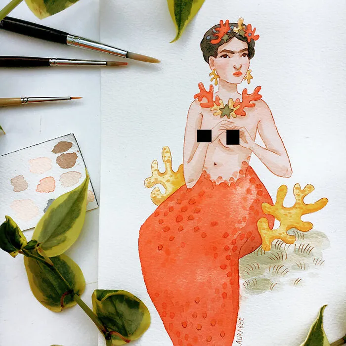 I Drew One Mermaid A Day For All Of May (31 Pics)
