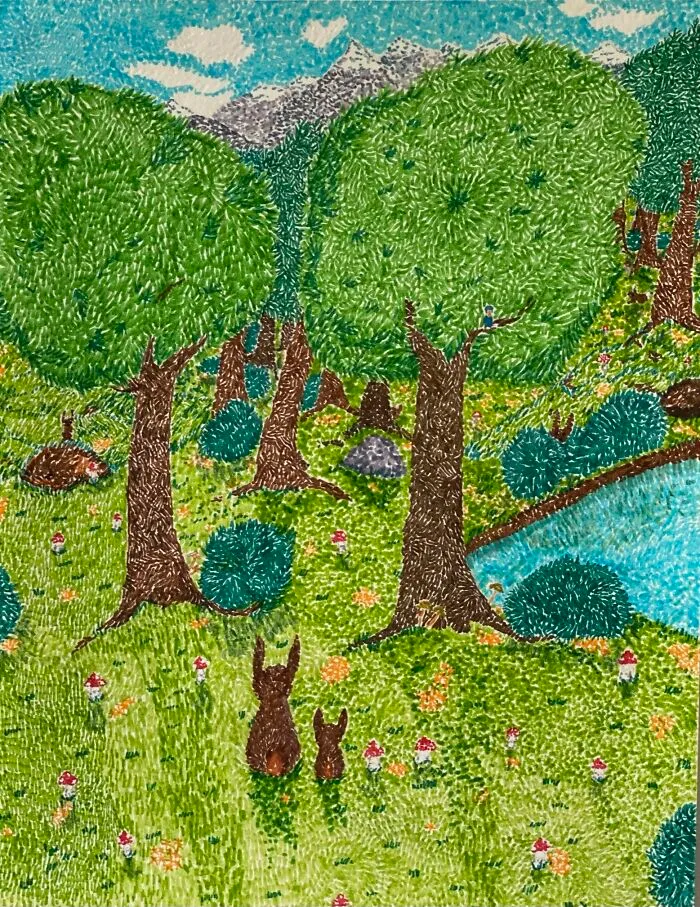 I Made This For My Niece Who Loves Bunnies And Walks In The Woods Where She Spots Them