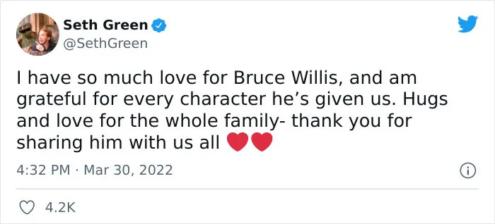 30 Reactions Celebrities Had When They Found Out Bruce Willis Had To Retire Due To Developing Aphasia