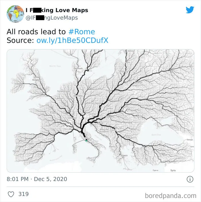 35 Unusual Maps That Might Change How You See The World, As Shared In This Online Account