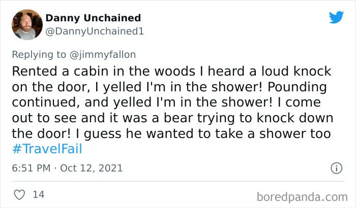 40 Of The Weirdest And Funniest Travel Experiences People Shared For Fallon’s #TravelFail Challenge