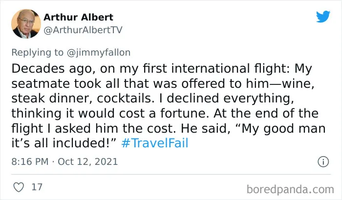 40 Of The Weirdest And Funniest Travel Experiences People Shared For Fallon’s #TravelFail Challenge