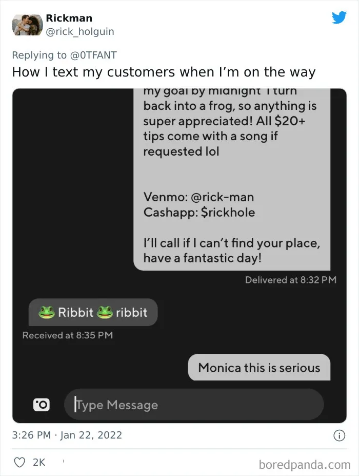 35 Texts From Food Delivery Workers That Might Make You Laugh