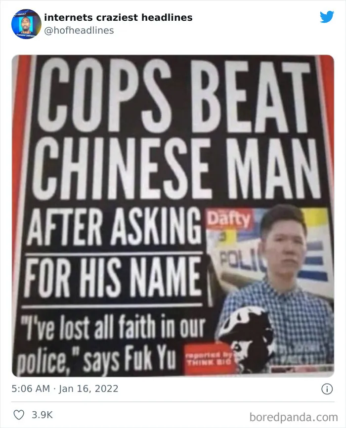 This Twitter Account Posts The Funniest Headlines Spotted Online (50 Pics)