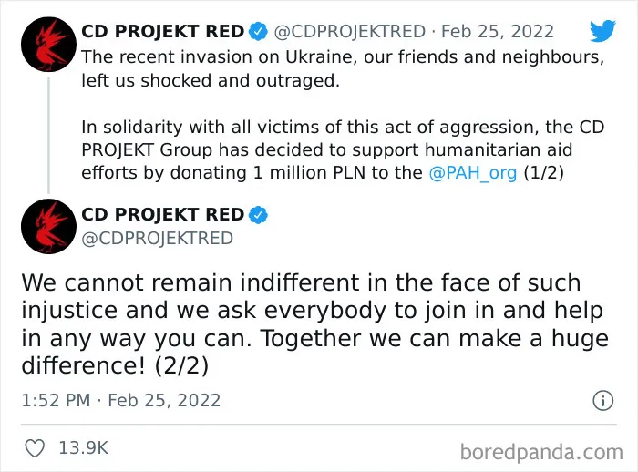 Companies Across The World Are Donating To Support Humanitarian Aid To Ukraine