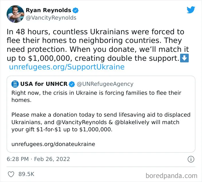 Celebrities Give Financial Support
