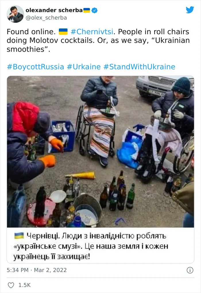 30 Small Yet Powerful Acts Of Resistance By Ukrainians And Folks Around The World Against The War In Ukraine