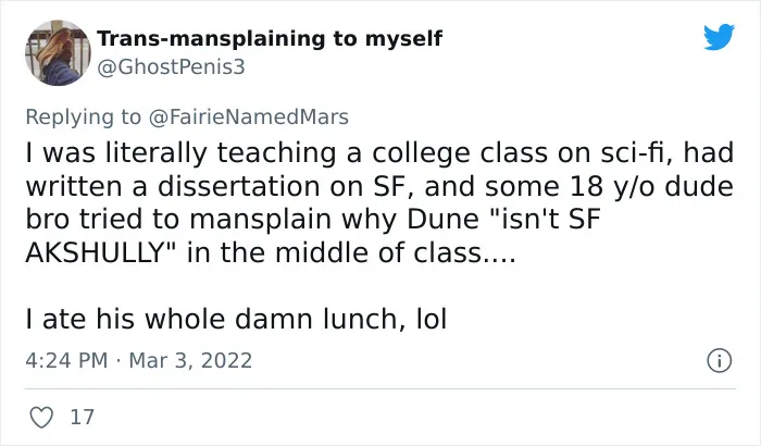34 Times Guys Humiliated Themselves By Mansplaining Things To Skilled Individuals, As Shared By Women On Twitter