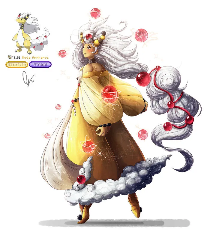 Older Merri The Mega Ampharos