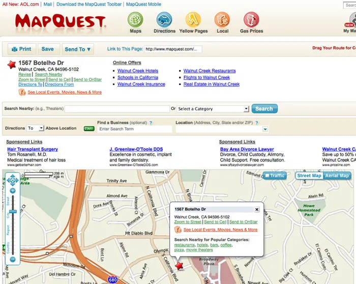 MapQuest Struggles