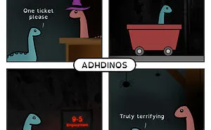 27 Relatable ADHDdinos Comics That Highlight My Struggles With ADHD (New Pics)