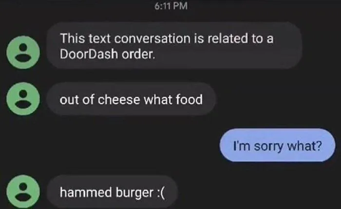 35 Texts From Food Delivery Workers That Might Make You Laugh