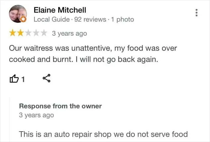 The Food At This Shop Sucked!