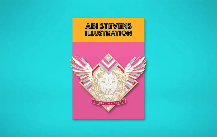 Trans Pride Enamel Pin Mock-Up