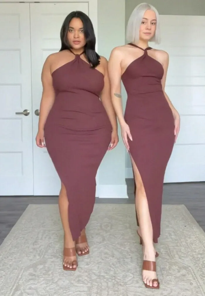 “Estilo, no talla”: Estas dos amigas muestran cómo se ve el mismo atuendo en diferentes tipos de cuerpos (30 imágenes nuevas)