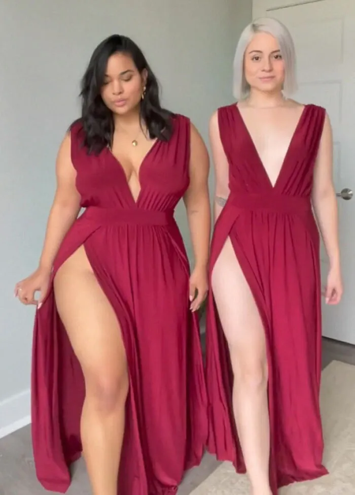 “Estilo, no talla”: Estas dos amigas muestran cómo se ve el mismo atuendo en diferentes tipos de cuerpos (30 imágenes nuevas)