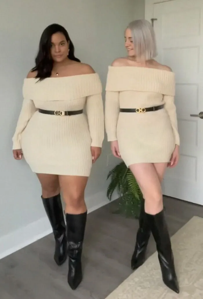 “Estilo, no talla”: Estas dos amigas muestran cómo se ve el mismo atuendo en diferentes tipos de cuerpos (30 imágenes nuevas)