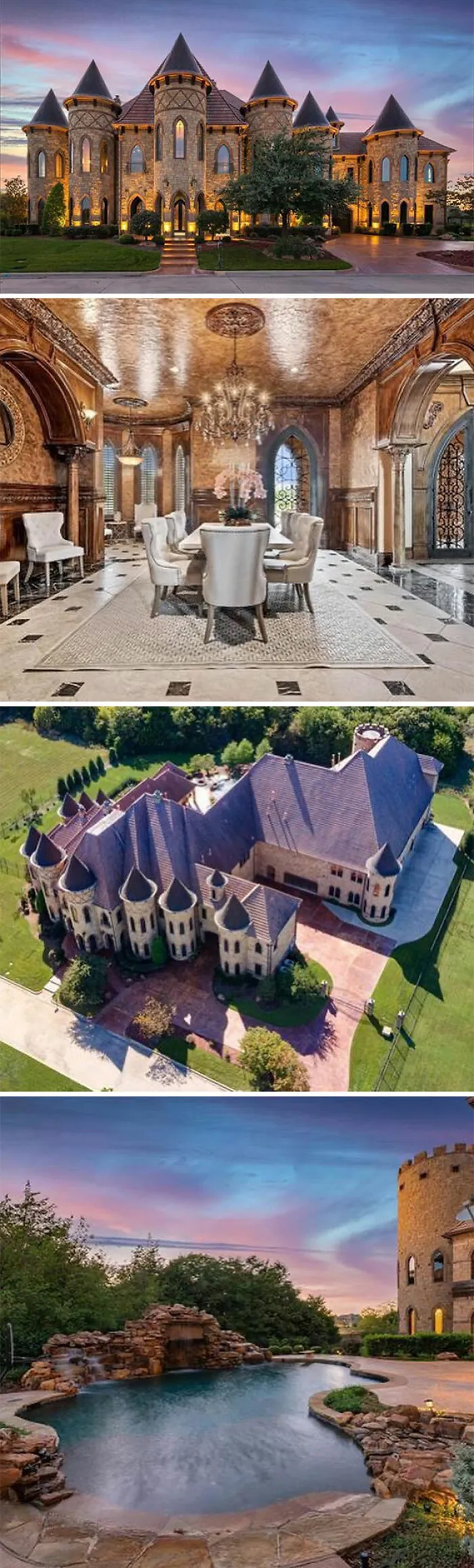Domingos felices en esta mansión-castillo. $5,000,000