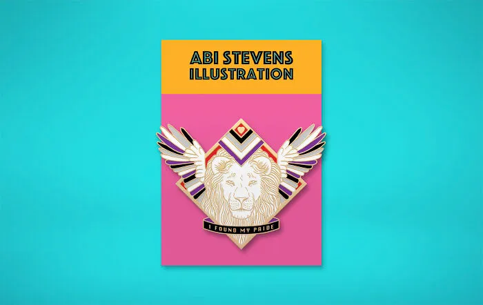 Asexual Pride Enamel Pin Mock-Up