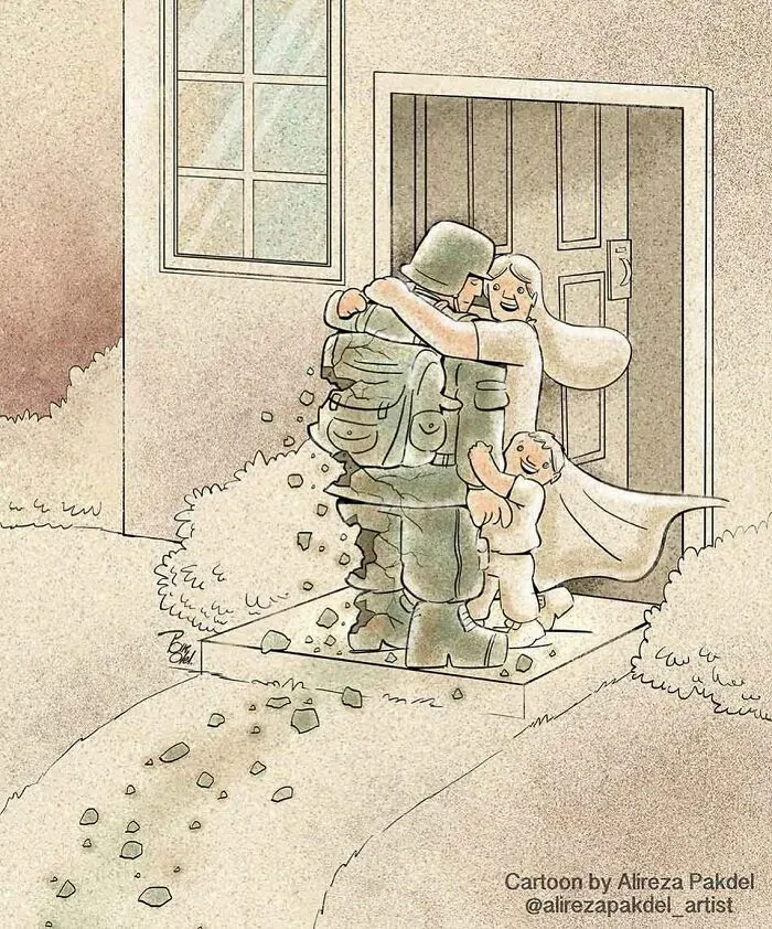 Este artista muestra los problemas de la sociedad moderna, y aquí tienes 30 nuevas ilustraciones suyas
