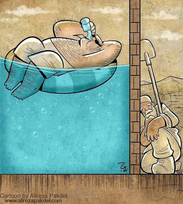 Este artista muestra los problemas de la sociedad moderna, y aquí tienes 30 nuevas ilustraciones suyas