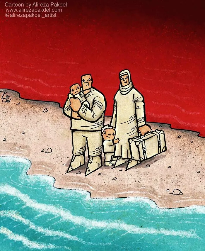 Este artista muestra los problemas de la sociedad moderna, y aquí tienes 30 nuevas ilustraciones suyas