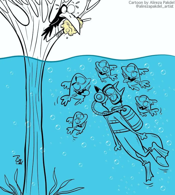 This Artist Illustrates Modern Society's Problems, And Here Are 30 New Illustrations