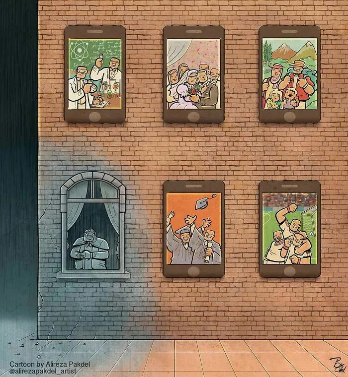 Este artista muestra los problemas de la sociedad moderna, y aquí tienes 30 nuevas ilustraciones suyas