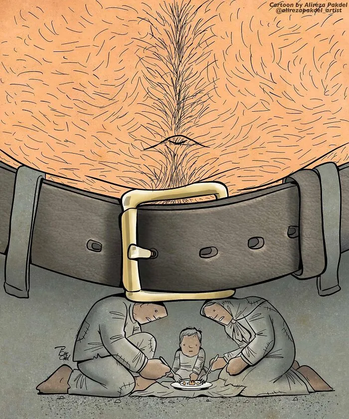 Este artista muestra los problemas de la sociedad moderna, y aquí tienes 30 nuevas ilustraciones suyas