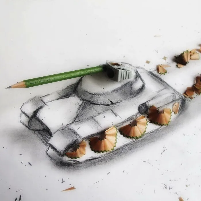 Life in a Notebook: This Prague-Based Artist Draws Interactive Illustrations Using Everyday Objects (70 New Pics)