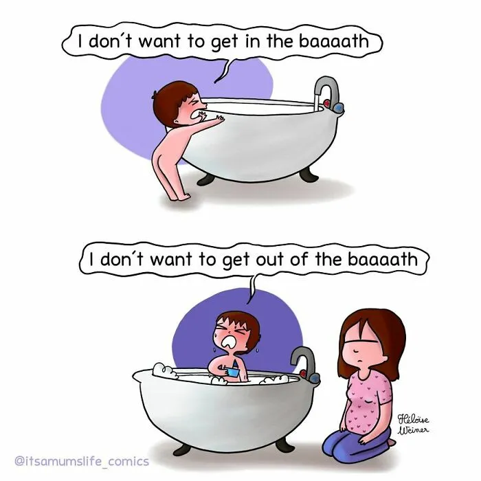 15 Relatable Comics By This Artist Capture What It's Like Being A Mom
