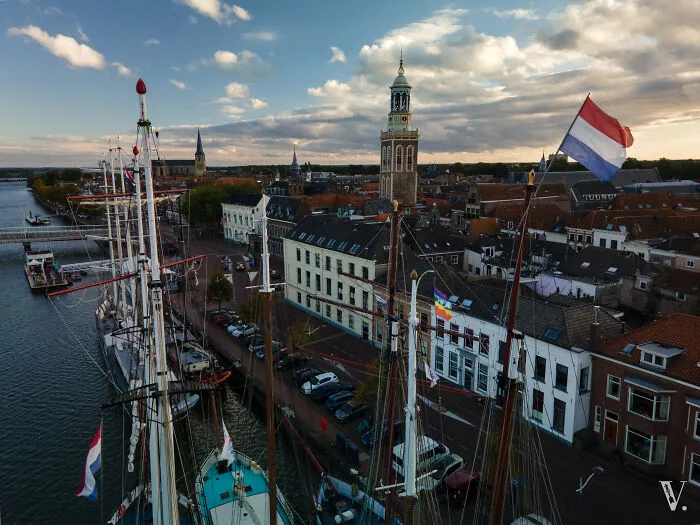 The Beautiful Old Hanseatic City Of Kampen, The Netherlands