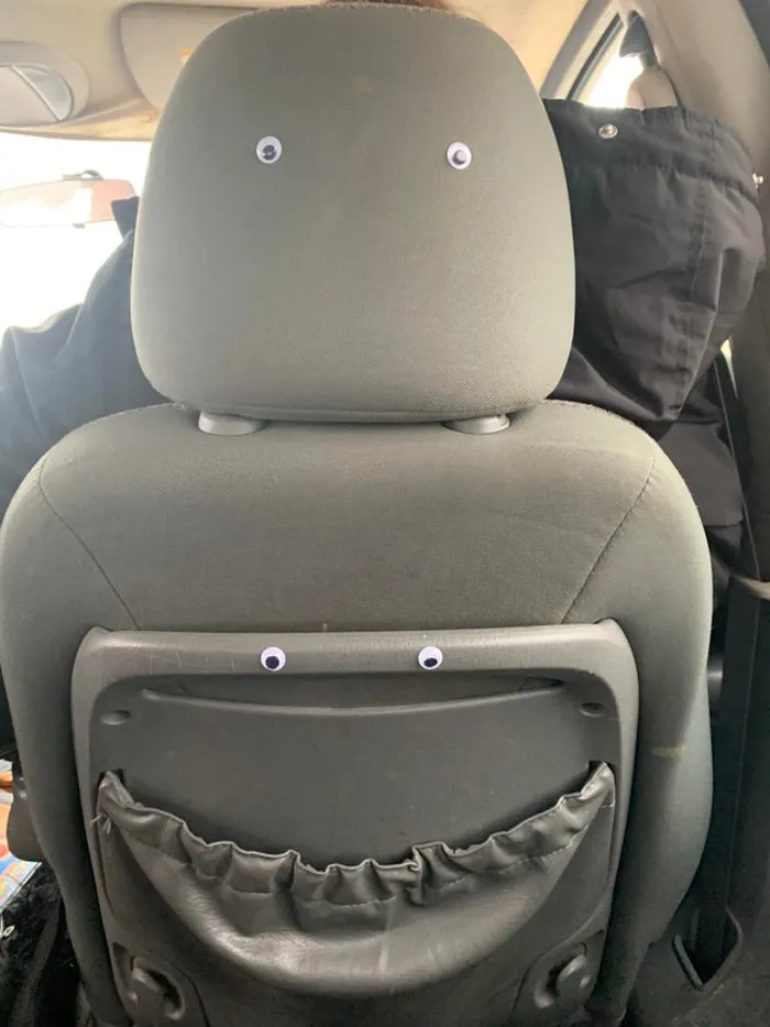 Mi novia y yo llenamos de ojos saltones el coche de un amigo hoy