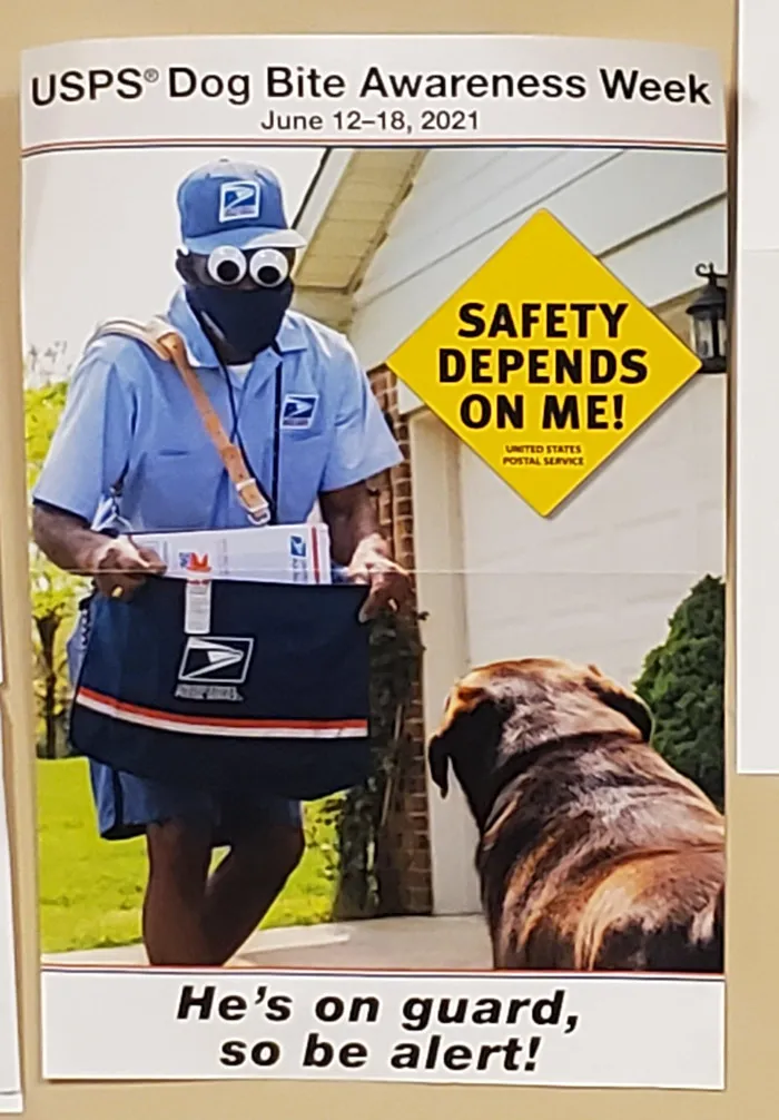 Looks Like The Local Post Office Wants Their Employees To Be On The Alert
