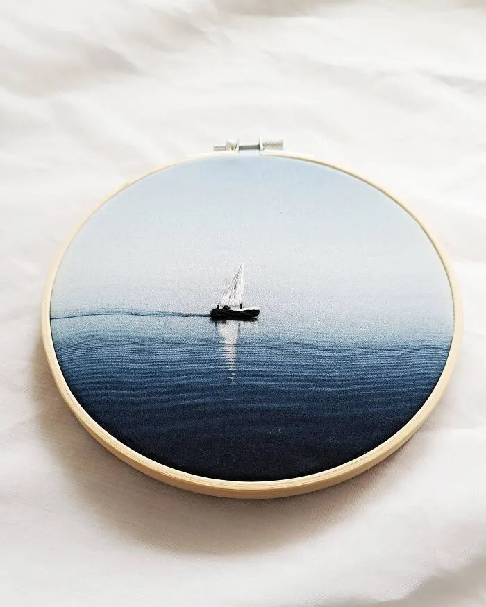 My 41 Embroideries I Made By Using The Mixed Technique Of Embroidery And Printed Fabrics (41 Pics)