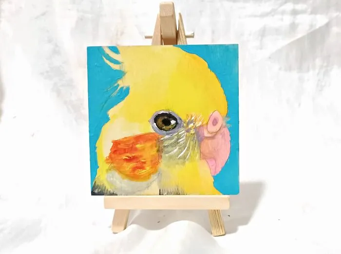 Cockatiel On Wood