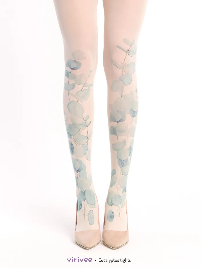 I Designed These Floral Tights And They Look As If You Are Wearing The Meadow On Your Legs (25 Pics)