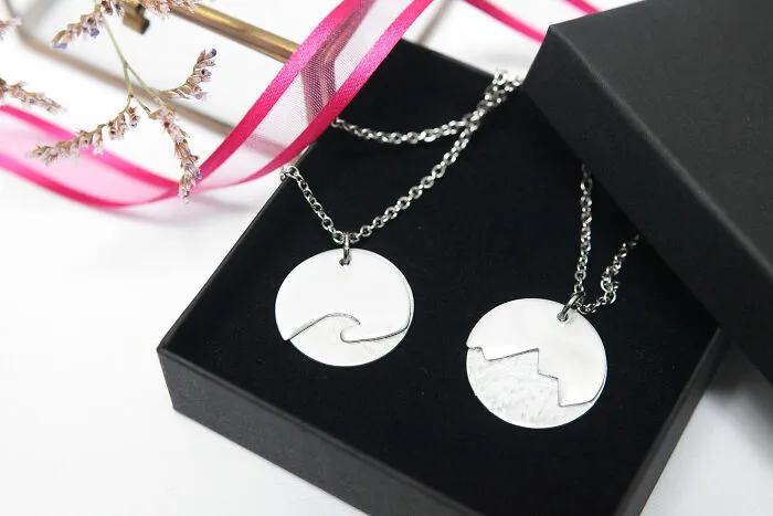 "Wave" And "Mountain" Necklace