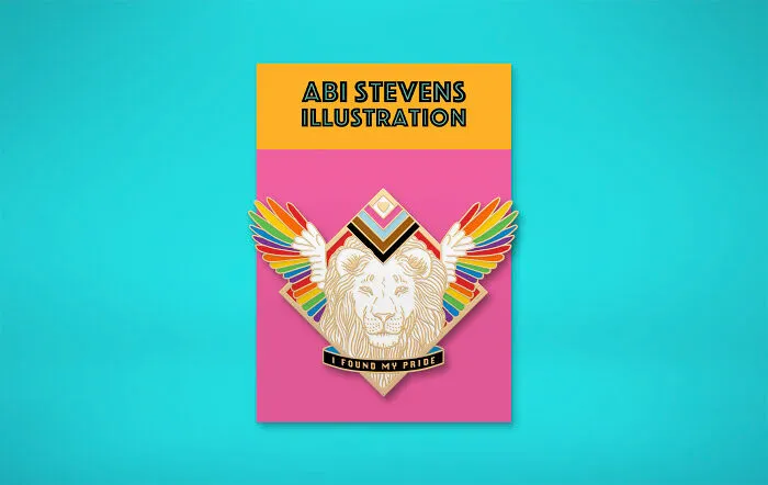 Lgbt+ Pride Enamel Pin Mock-Up